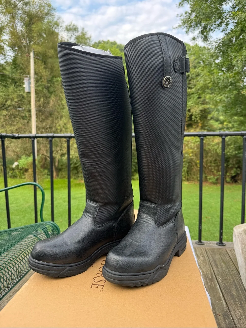 Mountain Horse Black Tall Riding Boots for Women size 39/8.5
